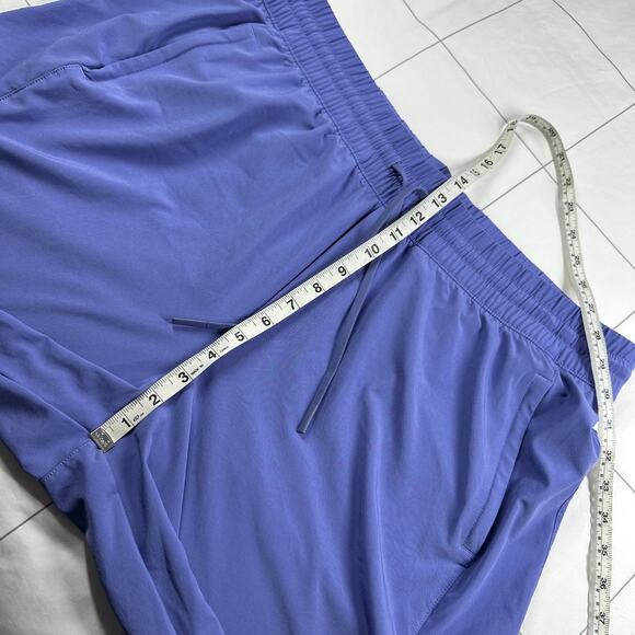 Athleta Pants Womens 18 Adonis Purple Arrival Crop Stretch Sporty Commute Travel - Picture 9 of 12